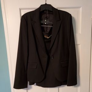 Express Black Classic 2 Piece Suit Jacket Skirt